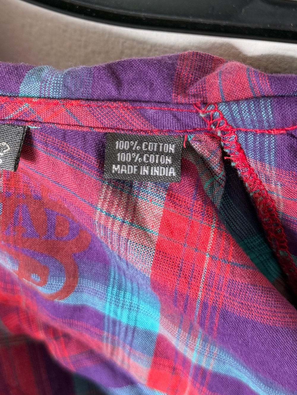 Southern Thread Ruffle Collar Plaid Shirt - Picture 12 of 12